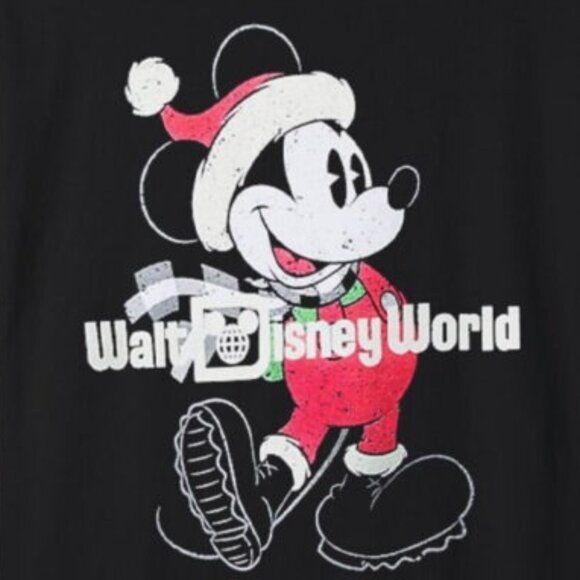 Disney Mickey Mouse Christmas T Shirt Holiday Graphic Fan Gift Retro Cartoon 26 - Picture 2 of 5